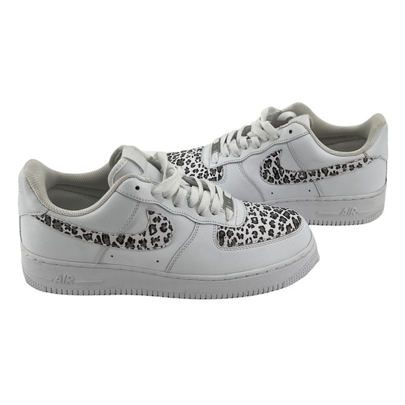 Nike Cheetah Print Air Force 1 Sneakers Size 8.5 Men's - Picture 1 of 8